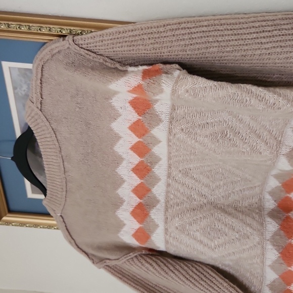 Soft Small/Medium Sweater With Baloon Sleeve Cozy Fall Winter Lagenlook - Picture 12 of 13